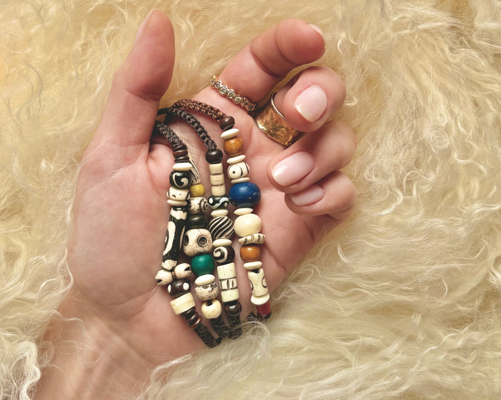 Bracelet perles d’os