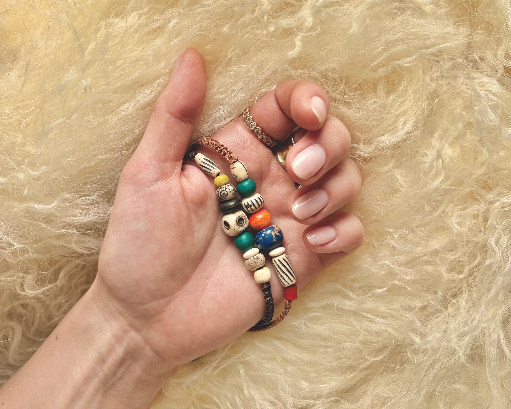 Bracelet perles d’os