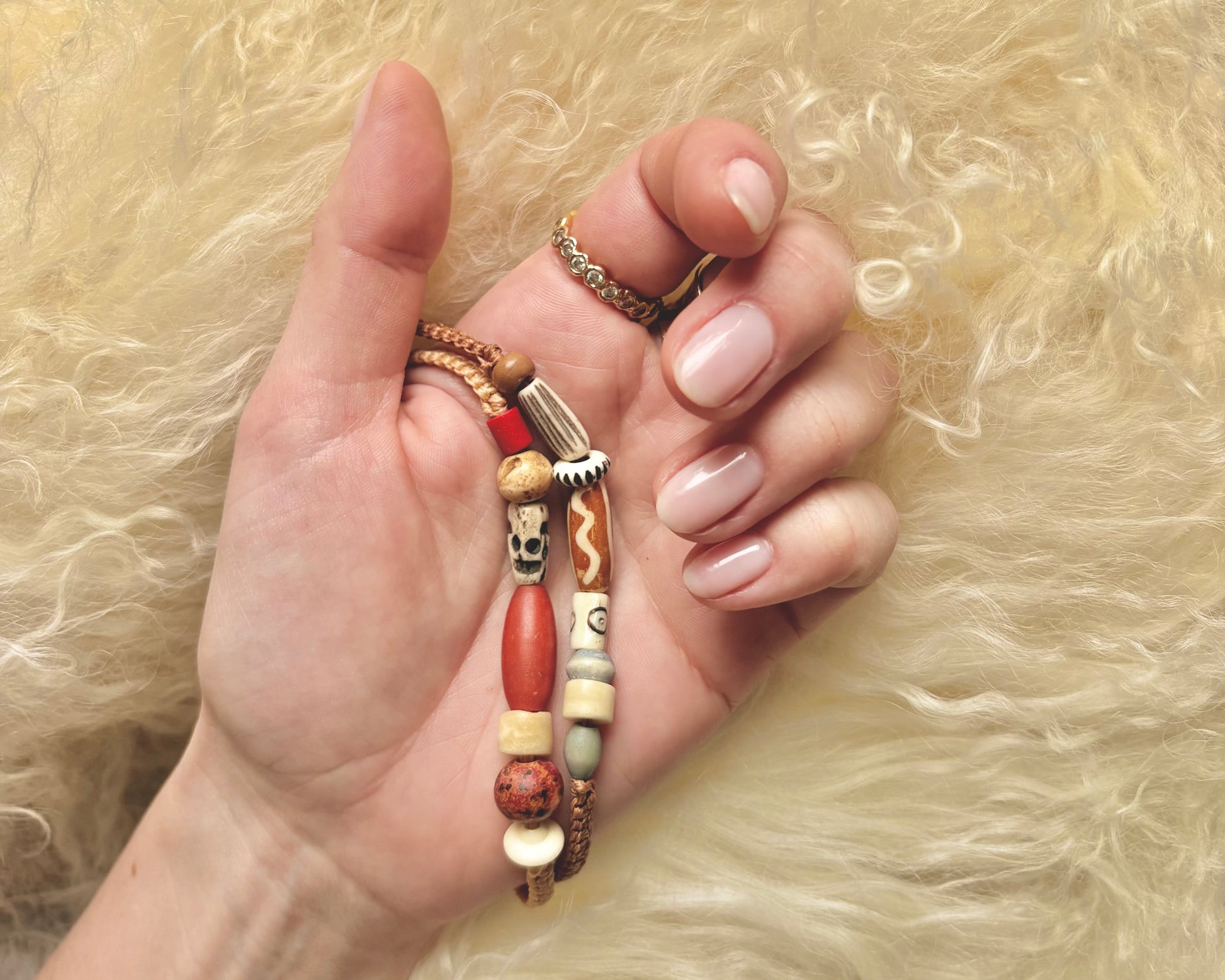 Bracelet perles d’os
